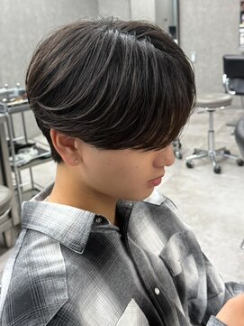 エルマーク 松山(L-MARK) マッシュヘア/黒髪/メンズカット/men's/フェザーパーマ