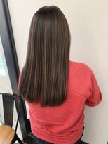 エイム ヘア リンク 長津田店(eim hair rink)&nbsp;ストレートロング/ハイライト/3Dカラー/艶髪【長津田/髪質改善】