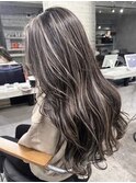 10. ハイライトバレイヤージュダブルカラーシャドウルーツ