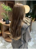 【ブリーチなしWカラー】ヘーゼルベージュ