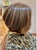 アイニ 河内小阪店(aini)&nbsp;白髪染め/白髪ぼかしハイライト/ショート/ショートボブ30,40,50