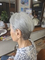 ヘアーサロン オーガ(hairsalon O-ga)&nbsp;ショートボブ(耳掛けスタイル)