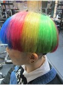 BIGBANGライブ★レインボーカラー＆バリアートでロゴ