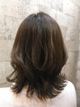 プライベートガーデンルーア(Private Garden Lua)&nbsp;カラーは赤みを消した色合いで！ゆるく動く毛先が可愛い！！