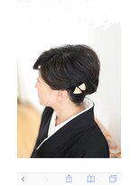 美容室あーるびーる 花水木 アップスタイル