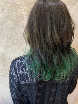 ベロニカ ヘアー(Beronica HAIR) グラデーション×グリーン◆