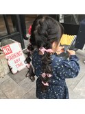 【キッズヘアアレンジ】