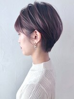 アイティーバイアルバム 松戸店(IT by ALBUM) ラベンダーピンク_カーキグレージュマッシュショート_ba340361