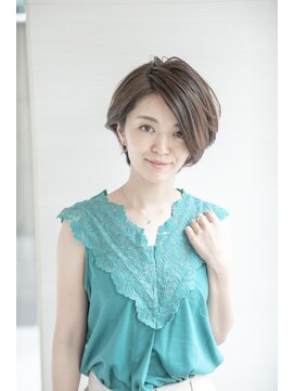 ルルディ バイ アフロディーテ銀座(luludi by APHRODITE) くびれヘア/アプリコットオレンジ/ハイライト/縮毛矯正/銀座