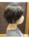 ショートボブ×パーマ