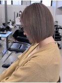 ハイライトバレイヤージュダブルカラーショートカット30代40代