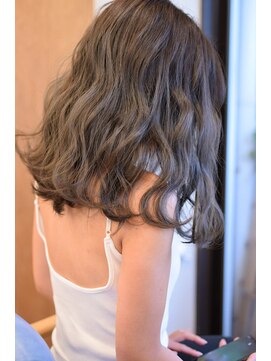 【ゆるふわウェーブ】ハイライト　× グレージュ