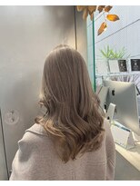 シェリ ヘアデザイン(CHERIE hair design)&nbsp;福岡 ブリーチ ベージュ グレージュ ダブルカラー ハイライト