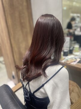 アヴァンス セブンパーク天美 松原店(AVANCE.) ワインレッド×艶髪