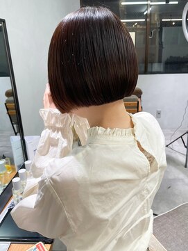 ミュラ(mulah) 簡単スタイリングぷつっとボブ＊透明感カラーミニボブ