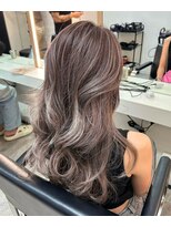 ブレンド 渋谷(BLend)&nbsp;前髪アンブレラカラーこなれミディイメチェンウェーブパーマ