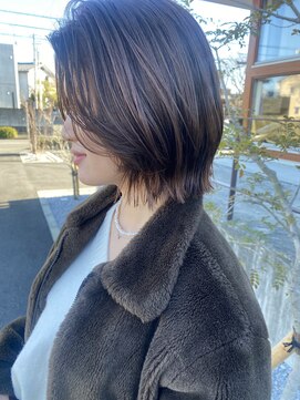 エムサロン ルームス(emusalon Room's) 【Chigusa】ショートレイヤー/モカブラウン