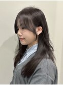 韓国風/レイヤー/小顔/前髪カット/髪質改善/グレージュ/透明感