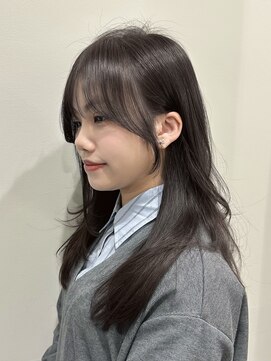 アンカーバイナチュラル(anchor by natural) 韓国風/レイヤー/小顔/前髪カット/髪質改善/グレージュ/透明感