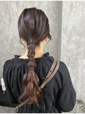 編みおろしアレンジ