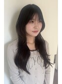 ハッシュカット／韓国レイヤー／韓国くびれヘア／ロングレイヤー