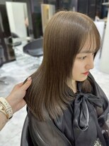 ベレーザシェルト(Beleza scelto)&nbsp;13896暗髪ダブルカラー＆ブリーチなしレイヤーオリーブカラー