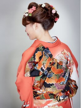 セルカヘアー(CERCA HAIR)の写真/着物・浴衣の着付けご予約受付中☆大切な日はCERCA　HAIRにお任せください♪ご予約はお早めに！