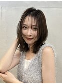 くびれ アプリコットオレンジ 夏のヘアアレンジハイライトカラー