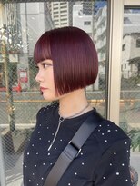 アドア 横浜(ADORE)&nbsp;【ADORE横浜】ミニボブ×ワインレッド