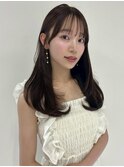 ローレイヤーカット/ナチュラルレイヤー/チョコブラウン