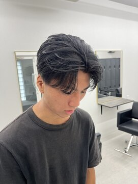 ステージ(STAGE) センターパート コンマバング ニュアンスパーマ