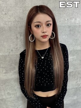 エスト 大阪梅田(EST) レミー100%/53cm☆シールエクステ80枚+カラー