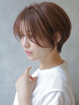 カライングドゥ(ing deux) 大人可愛い20代30代40代黒髪前下がりショートボブ丸みショート◎