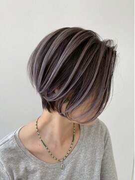 シエラ 心斎橋(CIERA.) タッセルボブウルフボブオリーブグレージュハッシュカット