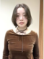 エンス 銀座(Ence)&nbsp;暗めカラー/姫カットレイヤー/マロンベージュ/くすみベージュ