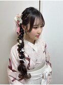 卒業袴着付け＋ヘアセット
