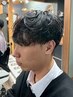 【MEN'S専門店】カット+パーマ+メッシュ+シェービングコース ¥15675