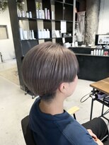 インク(inc)&nbsp;メンズスタイル刈り上げマッシュハイトーンシルバーグレージュ