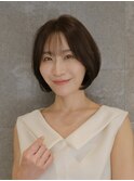 くせ毛多毛ショートボブ大人ママ時短朝楽夏前髪シースルー顔周り