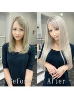 あるじゃんすー 名古屋店&nbsp;ホワイトグレージュ#シールエクステ#ミルクティーブロンド#大須