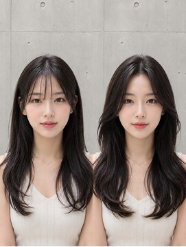 アフィーロ(ACHFILO) 前髪エクステ20代30代大人女子 ココアブラウン 韓国人風透け感