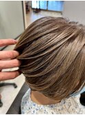 白髪ぼかしハイライト