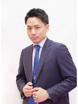 ヨシザワインク ハコザキ 水天宮前 日本橋人形町(YOSHIZAWA Inc.HAKOZAKI) 20代30代ビジネスショートツーブロック刈り上げクセ毛風清潔感