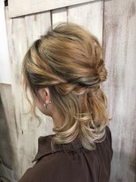 【AnFye for prco】グラデーション×ヘアアレンジ ノットヘア