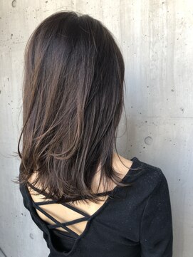 美容室 ツリー(Tree) ノンブローでおさまる大人ロングボブ 『Tree hairsalon 』本厚木