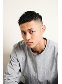 七三オールバックかき上げヘアコンマヘア７４