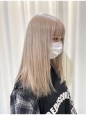 ベージュブロンド×ハイトーン