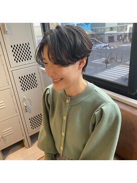 アンフェインド02(UNFEIGNED 02) クラゲヘアー/小顔に見せるヘア/ココアベージュ/伏見/栄