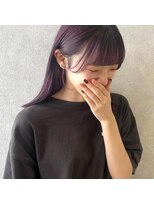 ジーナ 福岡天神(Zina)&nbsp;[Zina福岡天神]髪質改善/ハイトーンカラー/ラベンダー/前髪