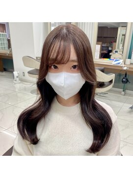 アッシュ 下北沢店(Ash) 透明感カラー×40ミリくびれ巻き